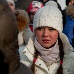 Участники митинга в поддержку В.В.Путина