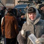 Участники митинга в поддержку В.В.Путина