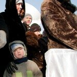 Участники митинга в поддержку В.В.Путина