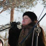 Участники митинга в поддержку В.В.Путина