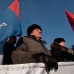 Участники митинга в поддержку В.В.Путина
