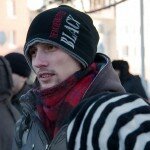 Участники антиправительственного митинга