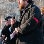 Участники антиправительственного митинга